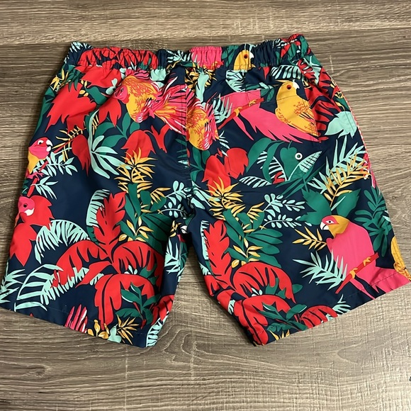 Bonobos Swim Trunks Men’s Size SM Mesh Lining Pockets Tropical Print Drawstring - Picture 7 of 13